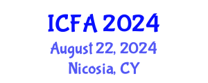 International Conference on Fisheries and Aquaculture (ICFA) August 22, 2024 - Nicosia, Cyprus