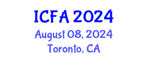 International Conference on Fisheries and Aquaculture (ICFA) August 08, 2024 - Toronto, Canada
