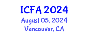 International Conference on Fisheries and Aquaculture (ICFA) August 05, 2024 - Vancouver, Canada