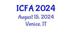 International Conference on Fisheries and Aquaculture (ICFA) August 15, 2024 - Venice, Italy