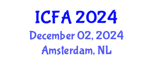 International Conference on Fisheries and Aquaculture (ICFA) December 02, 2024 - Amsterdam, Netherlands