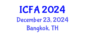 International Conference on Fisheries and Aquaculture (ICFA) December 23, 2024 - Bangkok, Thailand