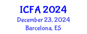 International Conference on Fisheries and Aquaculture (ICFA) December 23, 2024 - Barcelona, Spain
