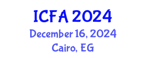 International Conference on Fisheries and Aquaculture (ICFA) December 16, 2024 - Cairo, Egypt