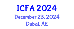 International Conference on Fisheries and Aquaculture (ICFA) December 23, 2024 - Dubai, United Arab Emirates