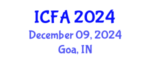 International Conference on Fisheries and Aquaculture (ICFA) December 09, 2024 - Goa, India