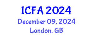 International Conference on Fisheries and Aquaculture (ICFA) December 09, 2024 - London, United Kingdom