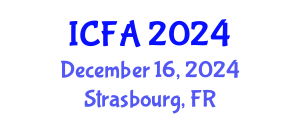 International Conference on Fisheries and Aquaculture (ICFA) December 16, 2024 - Strasbourg, France