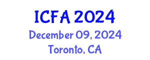International Conference on Fisheries and Aquaculture (ICFA) December 09, 2024 - Toronto, Canada