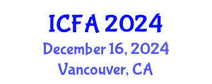 International Conference on Fisheries and Aquaculture (ICFA) December 16, 2024 - Vancouver, Canada