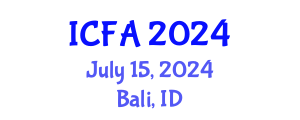 International Conference on Fisheries and Aquaculture (ICFA) July 15, 2024 - Bali, Indonesia