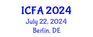 International Conference on Fisheries and Aquaculture (ICFA) July 22, 2024 - Berlin, Germany