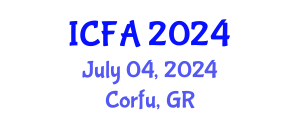 International Conference on Fisheries and Aquaculture (ICFA) July 04, 2024 - Corfu, Greece