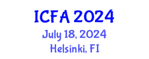 International Conference on Fisheries and Aquaculture (ICFA) July 18, 2024 - Helsinki, Finland