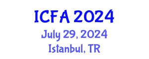 International Conference on Fisheries and Aquaculture (ICFA) July 29, 2024 - Istanbul, Turkey