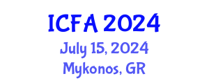 International Conference on Fisheries and Aquaculture (ICFA) July 15, 2024 - Mykonos, Greece