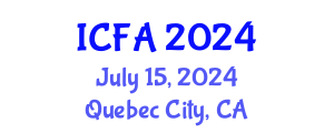 International Conference on Fisheries and Aquaculture (ICFA) July 15, 2024 - Quebec City, Canada