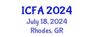 International Conference on Fisheries and Aquaculture (ICFA) July 18, 2024 - Rhodes, Greece
