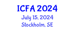 International Conference on Fisheries and Aquaculture (ICFA) July 15, 2024 - Stockholm, Sweden