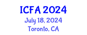 International Conference on Fisheries and Aquaculture (ICFA) July 18, 2024 - Toronto, Canada