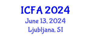 International Conference on Fisheries and Aquaculture (ICFA) June 13, 2024 - Ljubljana, Slovenia