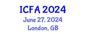 International Conference on Fisheries and Aquaculture (ICFA) June 27, 2024 - London, United Kingdom