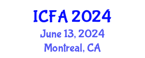 International Conference on Fisheries and Aquaculture (ICFA) June 13, 2024 - Montreal, Canada
