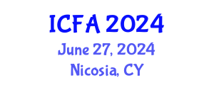 International Conference on Fisheries and Aquaculture (ICFA) June 27, 2024 - Nicosia, Cyprus