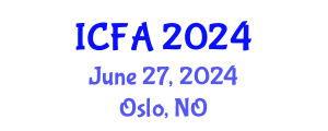 International Conference on Fisheries and Aquaculture (ICFA) June 27, 2024 - Oslo, Norway