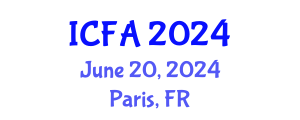 International Conference on Fisheries and Aquaculture (ICFA) June 20, 2024 - Paris, France