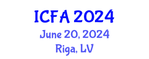 International Conference on Fisheries and Aquaculture (ICFA) June 20, 2024 - Riga, Latvia
