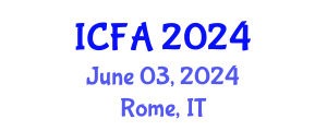 International Conference on Fisheries and Aquaculture (ICFA) June 03, 2024 - Rome, Italy