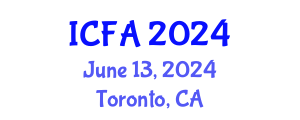 International Conference on Fisheries and Aquaculture (ICFA) June 13, 2024 - Toronto, Canada