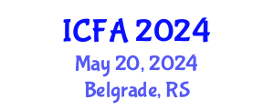 International Conference on Fisheries and Aquaculture (ICFA) May 20, 2024 - Belgrade, Serbia