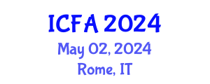 International Conference on Fisheries and Aquaculture (ICFA) May 02, 2024 - Rome, Italy