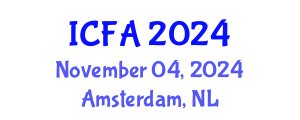International Conference on Fisheries and Aquaculture (ICFA) November 04, 2024 - Amsterdam, Netherlands