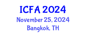 International Conference on Fisheries and Aquaculture (ICFA) November 25, 2024 - Bangkok, Thailand