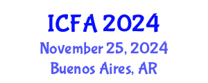 International Conference on Fisheries and Aquaculture (ICFA) November 25, 2024 - Buenos Aires, Argentina