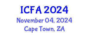 International Conference on Fisheries and Aquaculture (ICFA) November 04, 2024 - Cape Town, South Africa