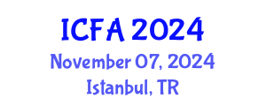 International Conference on Fisheries and Aquaculture (ICFA) November 07, 2024 - Istanbul, Turkey