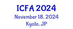 International Conference on Fisheries and Aquaculture (ICFA) November 18, 2024 - Kyoto, Japan