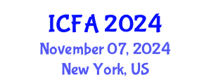 International Conference on Fisheries and Aquaculture (ICFA) November 07, 2024 - New York, United States