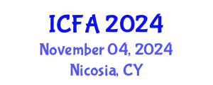 International Conference on Fisheries and Aquaculture (ICFA) November 04, 2024 - Nicosia, Cyprus