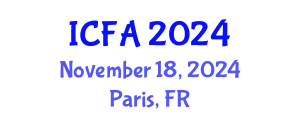 International Conference on Fisheries and Aquaculture (ICFA) November 18, 2024 - Paris, France