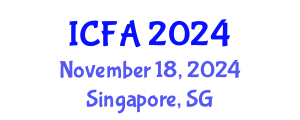 International Conference on Fisheries and Aquaculture (ICFA) November 18, 2024 - Singapore, Singapore