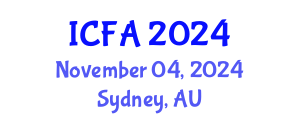 International Conference on Fisheries and Aquaculture (ICFA) November 04, 2024 - Sydney, Australia