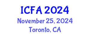 International Conference on Fisheries and Aquaculture (ICFA) November 25, 2024 - Toronto, Canada
