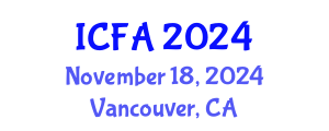 International Conference on Fisheries and Aquaculture (ICFA) November 18, 2024 - Vancouver, Canada