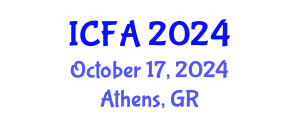 International Conference on Fisheries and Aquaculture (ICFA) October 17, 2024 - Athens, Greece