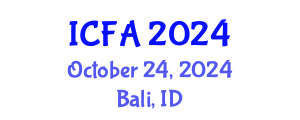 International Conference on Fisheries and Aquaculture (ICFA) October 24, 2024 - Bali, Indonesia